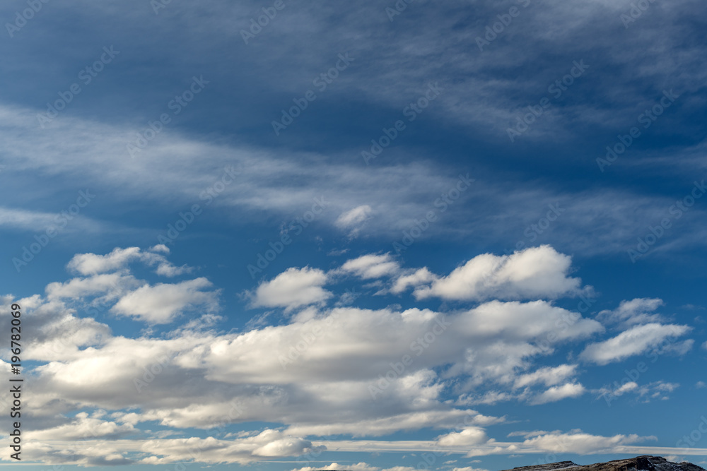 Unique cloud pattern forming over the landscape of our world