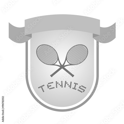 Design of tennis emblem