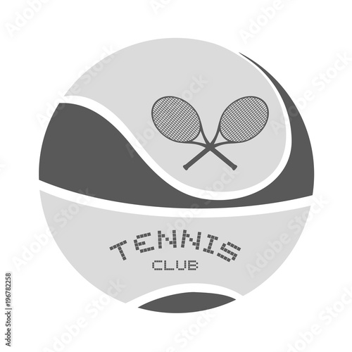 Design of tennis emblem
