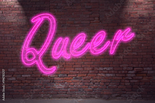 Fotografie Leuchtreklame Queer Neon