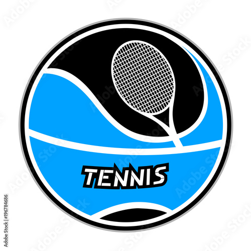 Design of tennis emblem