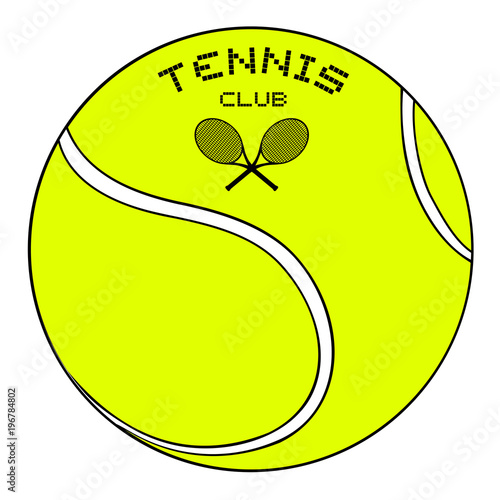 Design of tennis emblem