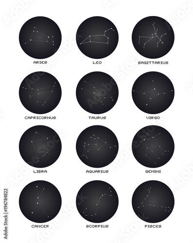 All zodiac constellations