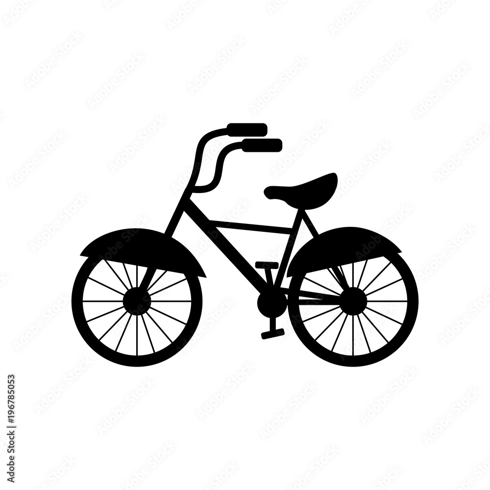 Bicycle illustration silhouette