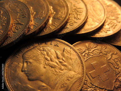 silver and gold coins