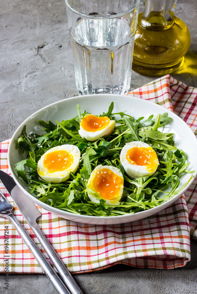 Easter spring salad with fresh vegetables Easter spring salad with fresh vegetables