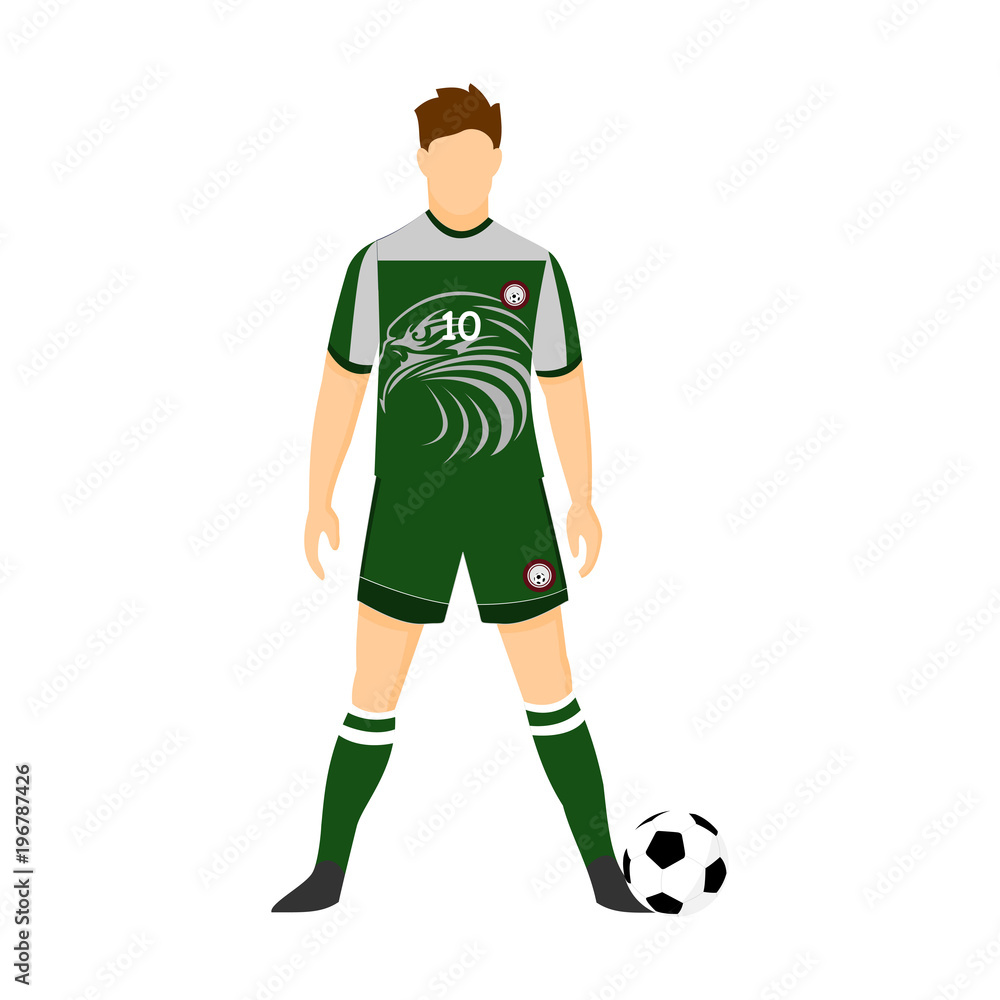 Nigeria Football Jersey National Team World Cup Illustration