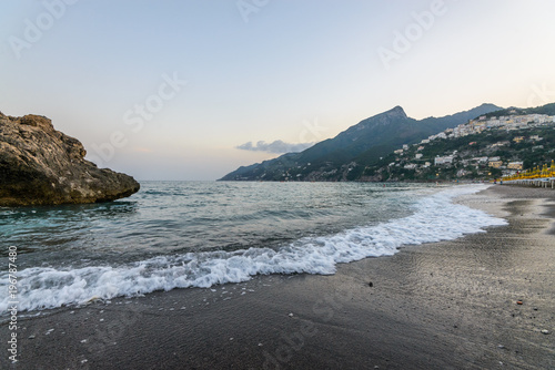 Wonderful landscape of the Italian sea and mountainous terrain