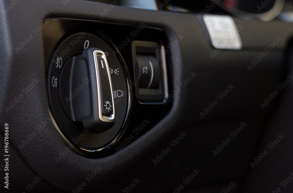 Car interior light control switch