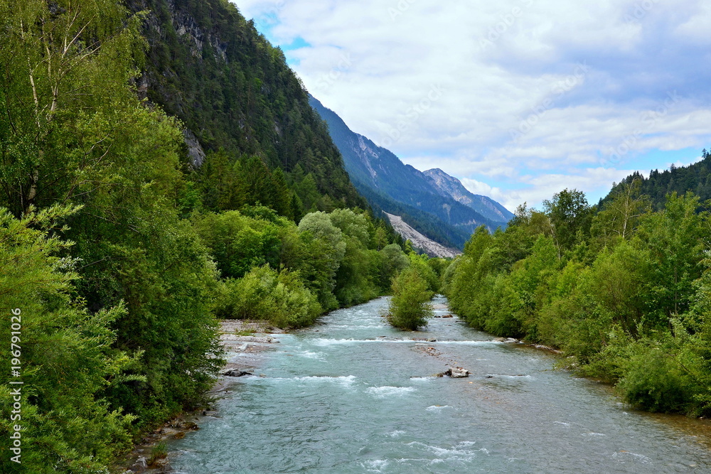 Austrian Alps-the river Drava