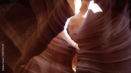 The walls of the Antelope Canyon