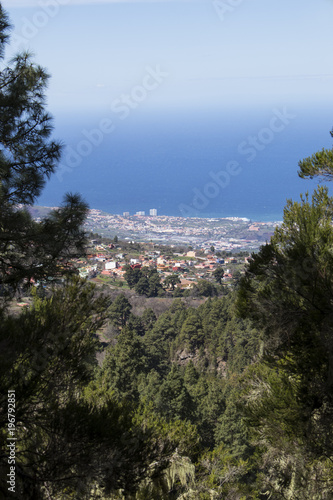 Oratava valley, Puerto del Cruz view from the mountain