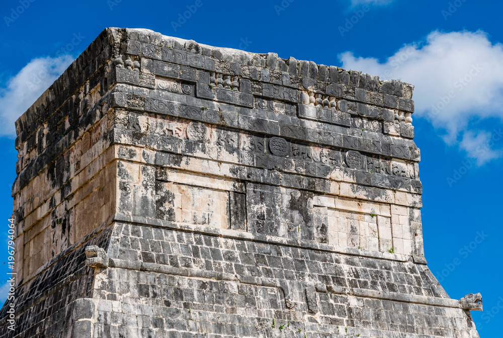 Chichen Itza, Mexico - May 17, 2017 - Temple of the Jaguars in Chichen Itza Mexico
Chichen Itza, Mexico - May 17, 2017 - Temple of the Jaguars in Chichen Itza Mexico