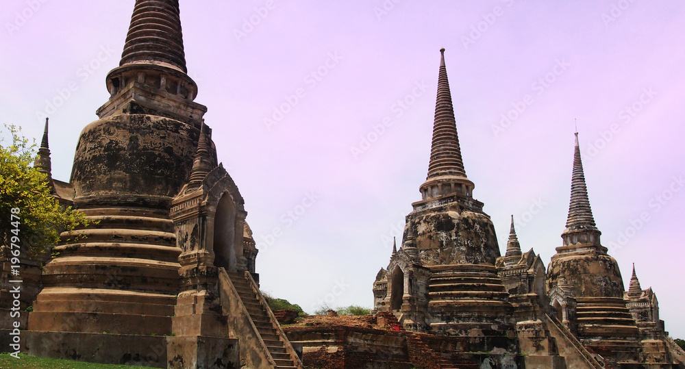 Obraz premium Wat Phra Si Sanphet, Ayutthaya, Thailand