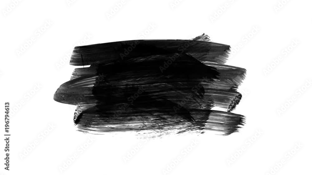 Looping Underline Grunge brush stroke. Abstract hand - painted element. Underline and ...
