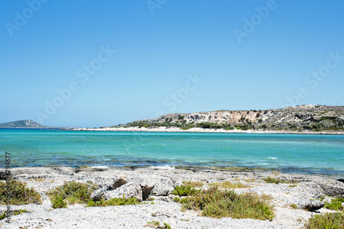 Fototapeta Naklejka Na Ścianę i Meble -  Meravigliosa spiaggia dell'isola di Creta, Elafonissi - Grecia