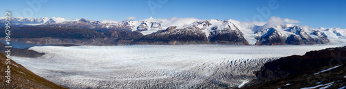 Foto Grey Glacier Ice as seen from Paso John Gardner on the Torres del Paine hike in Patagonia / Chile
