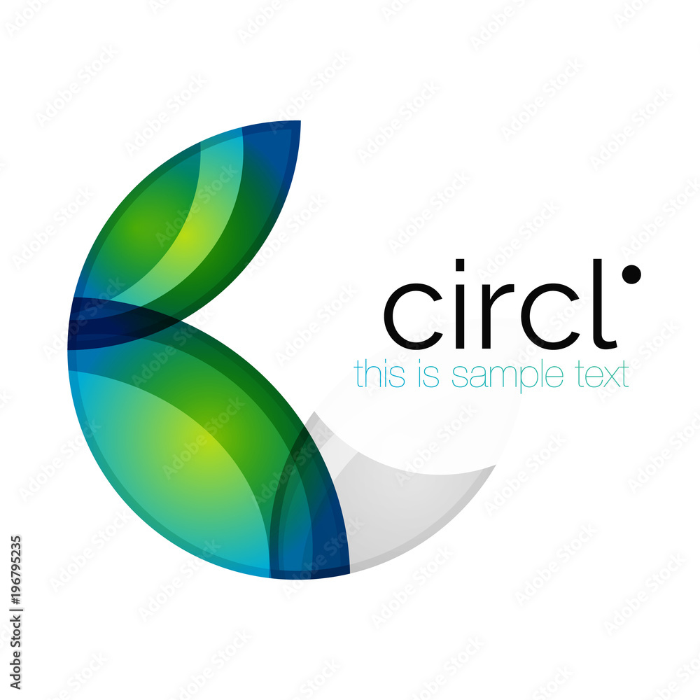 Clean professional colorful circle business icon Clean professional colorful circle business icon