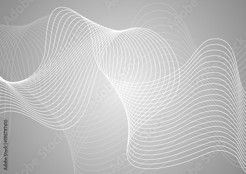Vector illustration. Light bright colors linear wavy lines for backdrop. Abstract background.