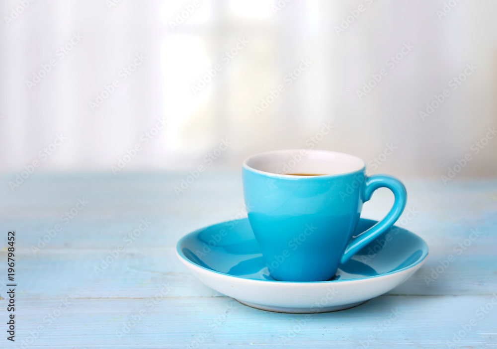 Coffee cup on wooden table empty space background. Coffee cup on wooden table empty space background.