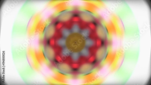 Fractal de diana borrosa con orbitas concentricas a colores que giran 
 photo