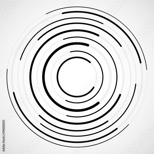 Abstract background of circles with lines, technology backdrop, geometric shapes, vector illustration, eps 10