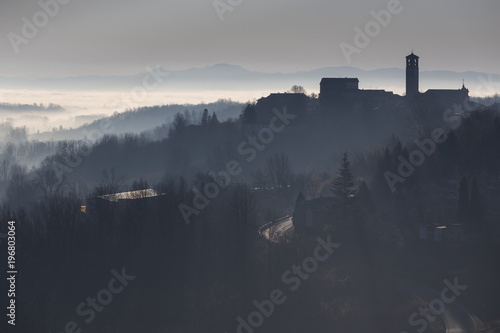 Monferrato, Asti district, Piedmont, Italy. Monferrato wine region, castagnole monferrato Village