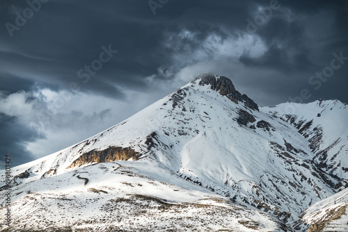 Mount Camicia before the storm, Campo Imperatore, L'Aquila province, Abruzzo, Italy, Europe photo