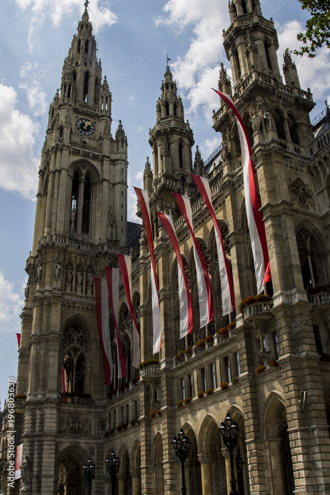 Fototapeta premium Town hall in Vienna, Austria