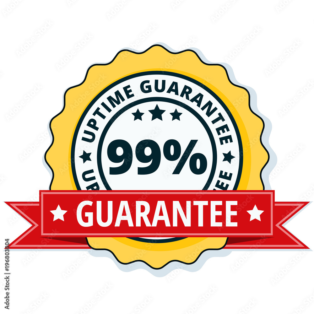 99% Uptime Guarantee illustration 99% Uptime Guarantee illustration