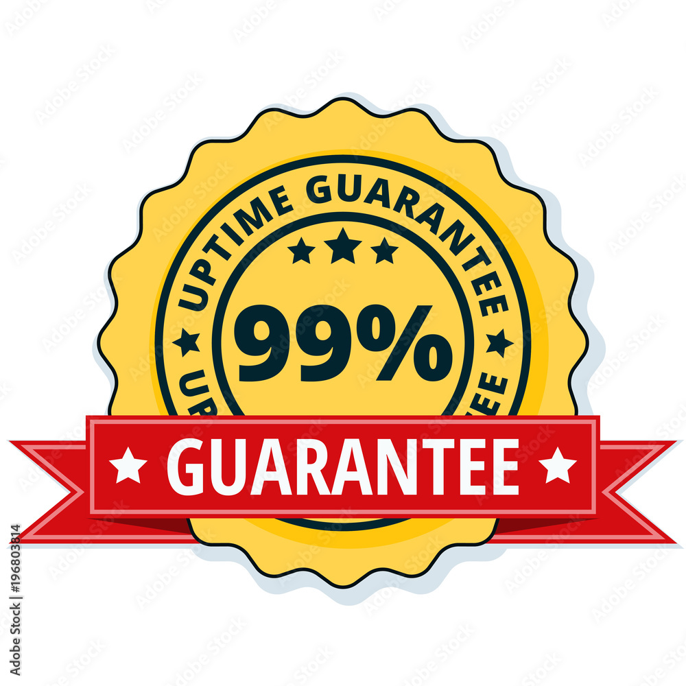 99% Uptime Guarantee illustration 99% Uptime Guarantee illustration