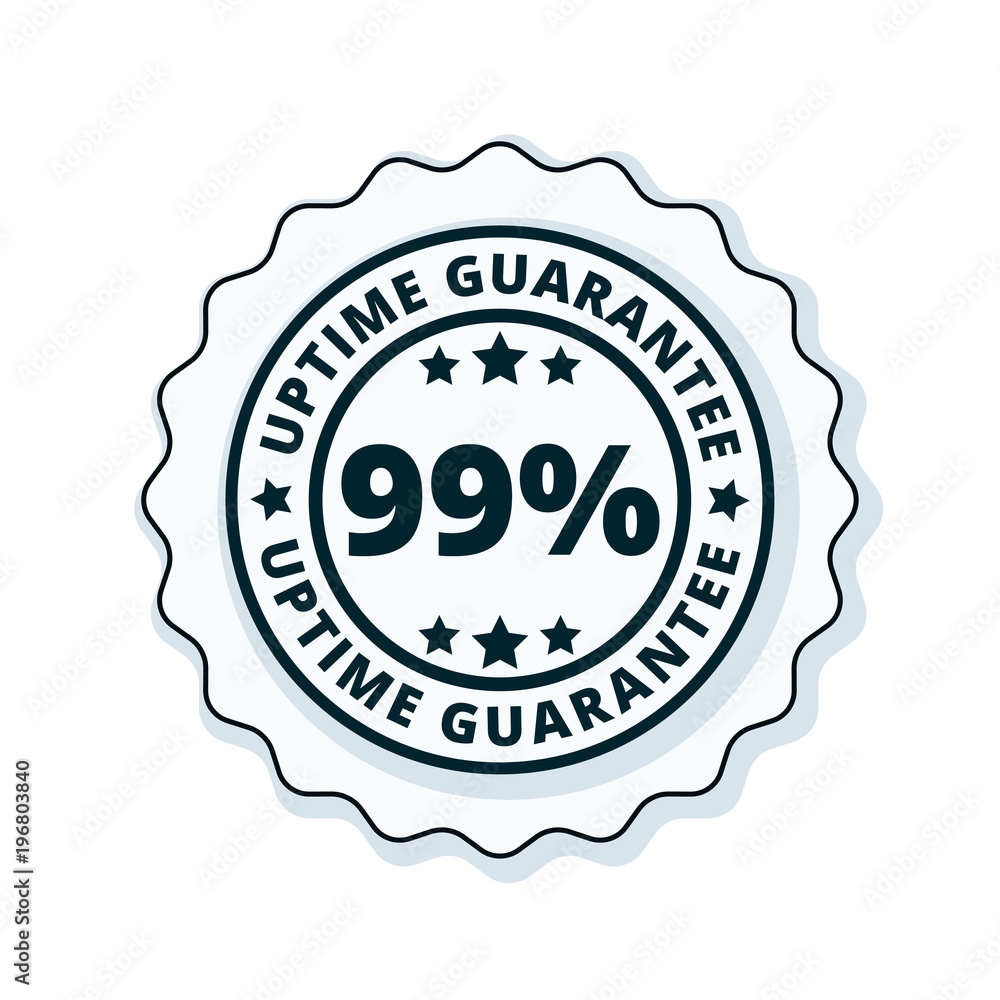 99% Uptime Guarantee illustration 99% Uptime Guarantee illustration
