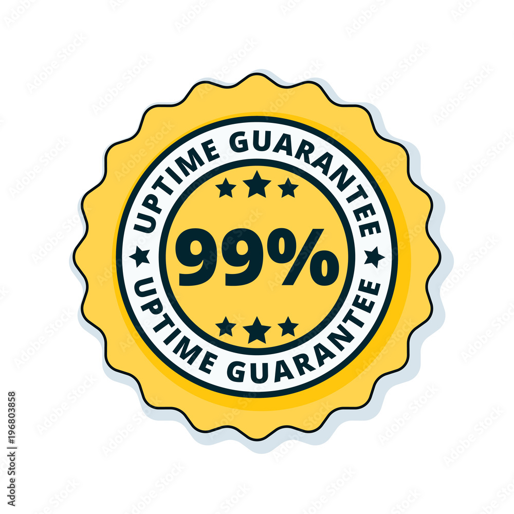 99% Uptime Guarantee illustration 99% Uptime Guarantee illustration