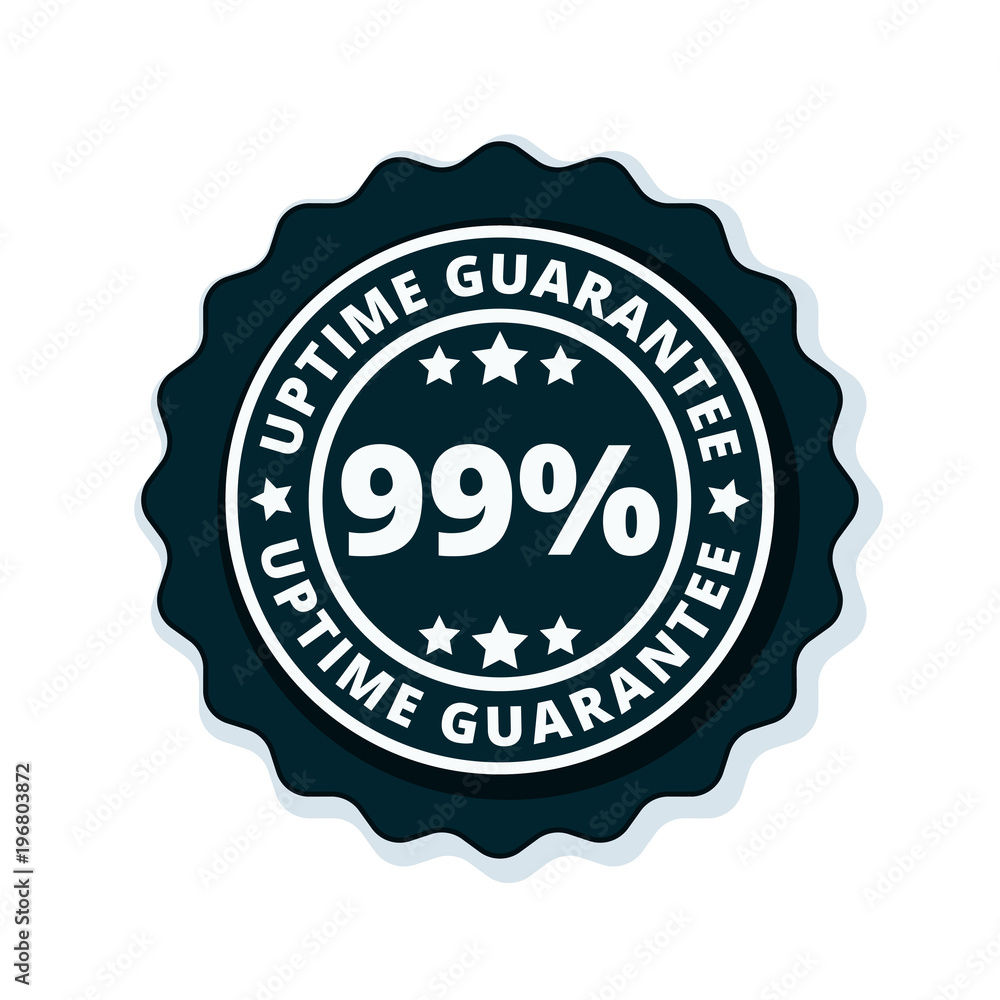 99% Uptime Guarantee illustration 99% Uptime Guarantee illustration