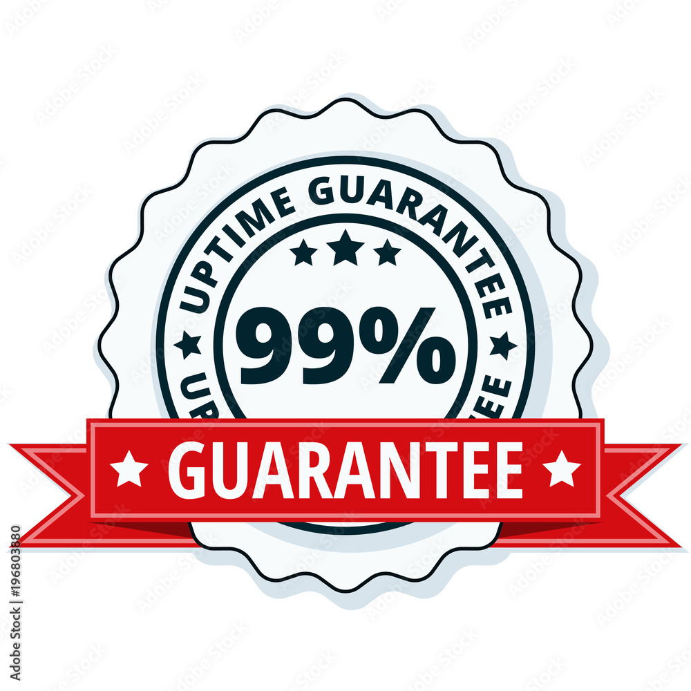 99% Uptime Guarantee illustration 99% Uptime Guarantee illustration