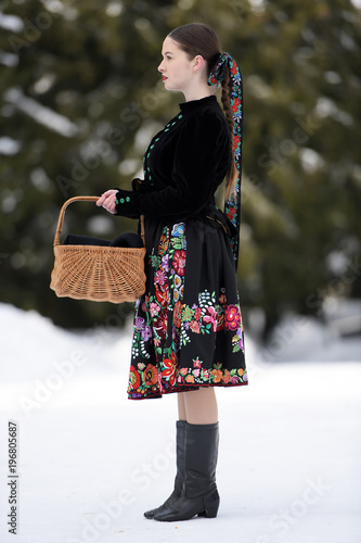 Slovakian folklore woman