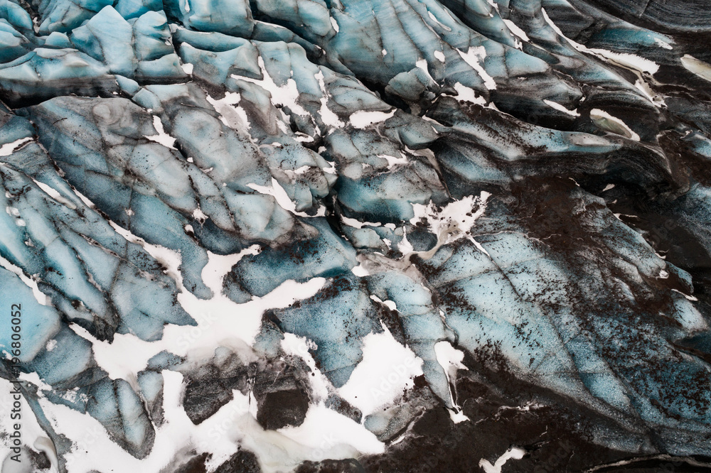 Aerial view of Vatnajokull glacier, Southern Iceland Aerial view of Vatnajokull glacier, Southern Iceland
