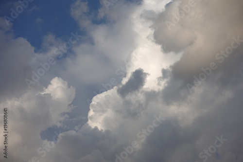Beautiful summer clouds blue sky