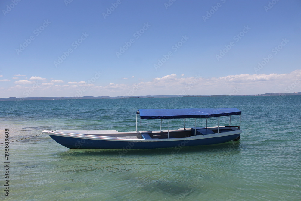 Barco na ilha das vacas