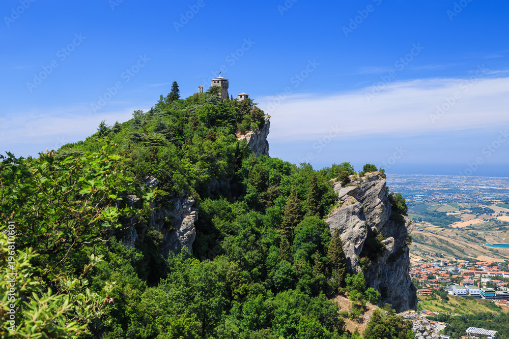 Cesta, the second tower of San Marino, Italy.