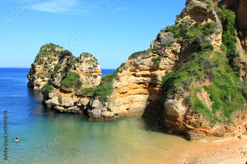 Ponta de Piedade in Lagos, Algarve coast in Portugal