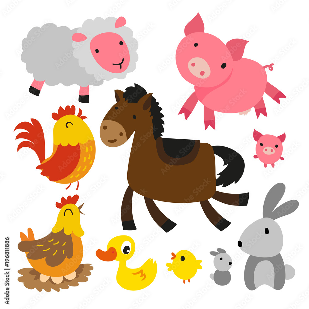 Naklejka premium animals character design