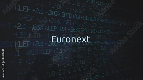 Corporate Stock Market Exchanges animated series - Euronext photo