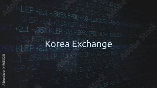 Corporate Stock Market Exchanges animated series - Korea Exchange photo