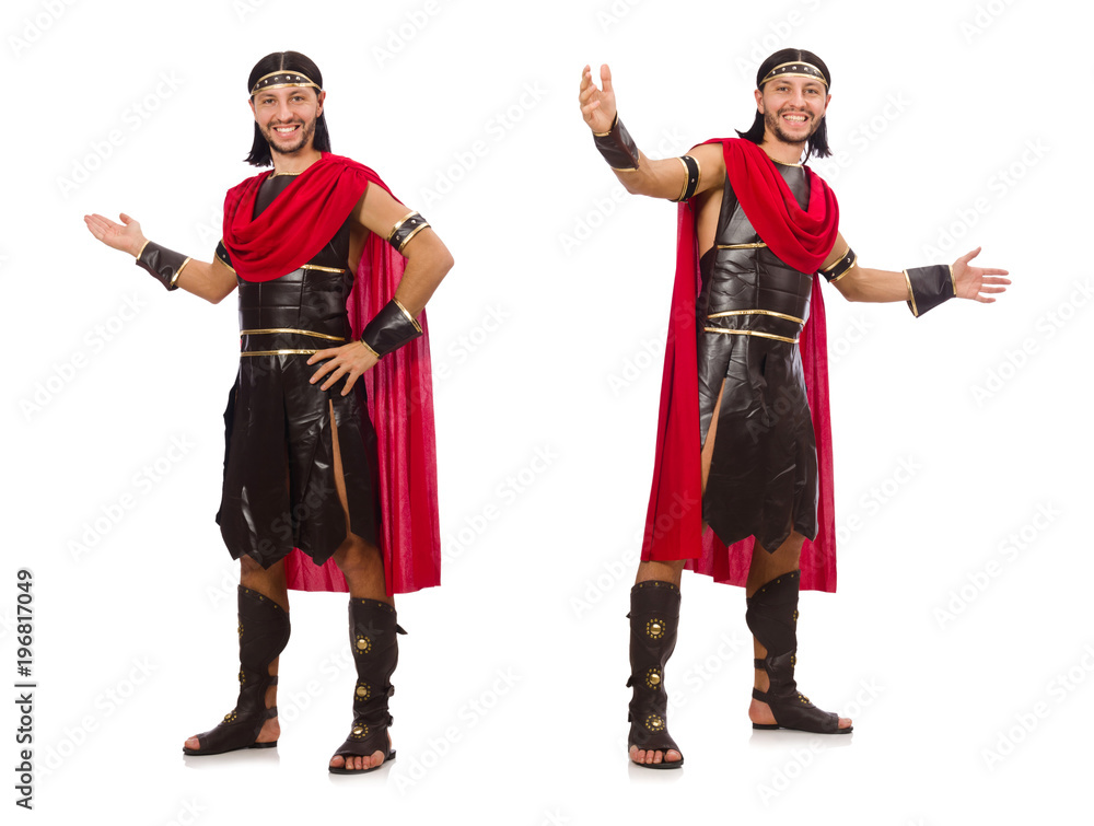 Gladiator isolated on white Gladiator isolated on white