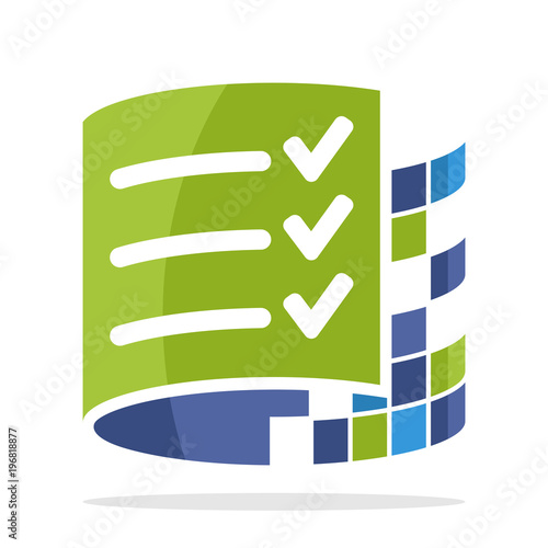 icon logo illustration for on-line survey management