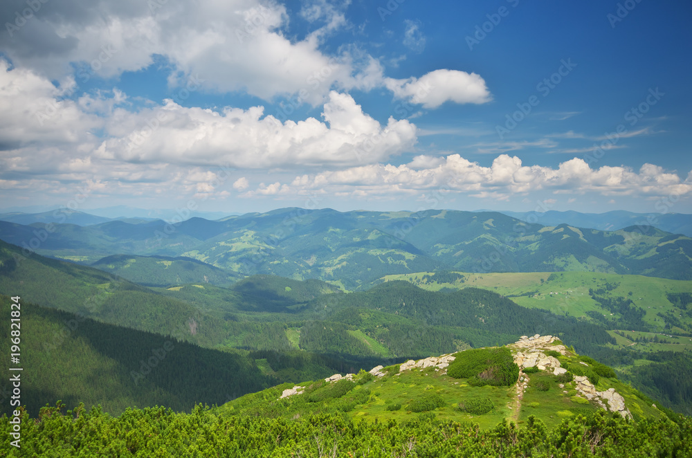 Naklejka premium Mountain landscape.