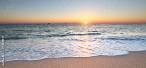 Canvas Print Summer on the sea beach.