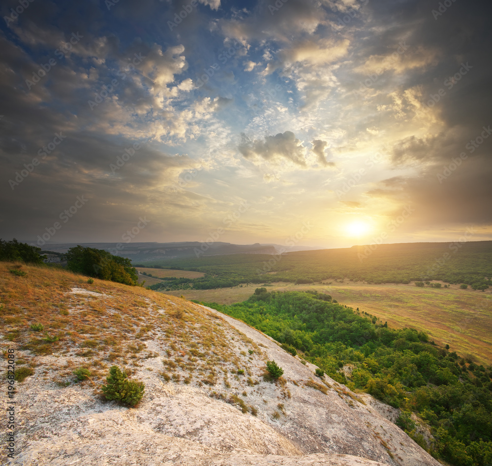 Fototapeta premium Mountain nature landscape.