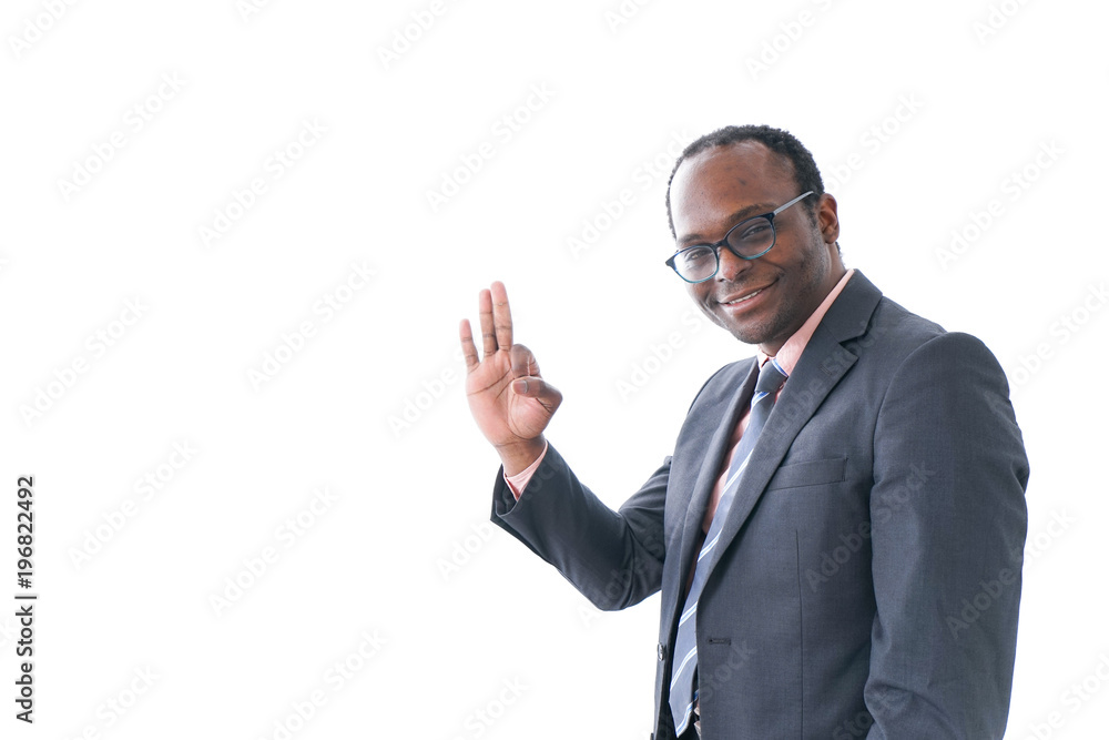Businessman giving advice image Businessman giving advice image